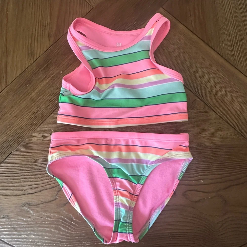 Colorful Striped Bikini Set - Picture 1 of 1